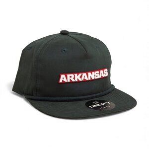 Arkansas Razorbacks ARKANSAS White 3D Classic Rope Hat- Charcoal